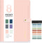 Sooez 8 Pocket Elegant Accordion File Organizer, Portable Pink Document Folders with Labels for School Office Supplies