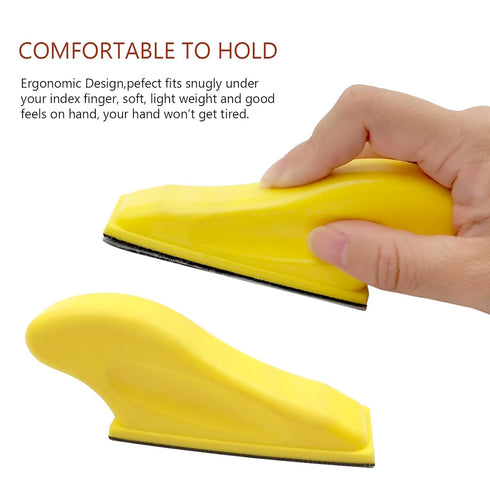 Mini Sander for Small Projects with 240 Grit Hook and Loop Sandpaper, Precision Woodworking Tool Kit