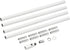 MECCANIXITY Threaded Extension Rod, 9.8" Lamp Pipe with Connector Light Fixture Parts