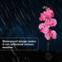 Yosoo Garden Solar Lights, Waterproof Moth Orchid Shape Light-Activated LED Pathway Light