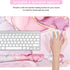 Keyboard Mouse Pad Set, Extended Mouse Pad + Keyboard Wrist Rest Support, 3Pcs for Home Office