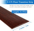 Floor Transition Strip, Self Adhesive Flooring Cover Strips, 2" Wide Vinyl Floor Flat Divider Strip, Elegant Wood Grain