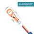 10PCS Battery Cable Ends, 6 Gauge Wire Connectors 3/8 Copper Wire Lugs, Bare Copper Eyelets with Heat Shrink Tubing by