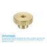 uxcell Knurled Thumb Nuts, 6Pcs M3 x D11mm x H6.5mm Brass High Head Round Knobs for 3D Printer Parts