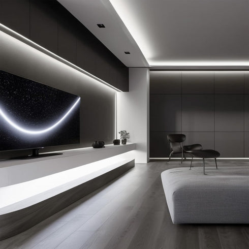 XINGZHI 16.4FT 5V White Neon Light Strip Waterproof, USB White Led Strip Lights with Touch Controller,Cuttable Flexible