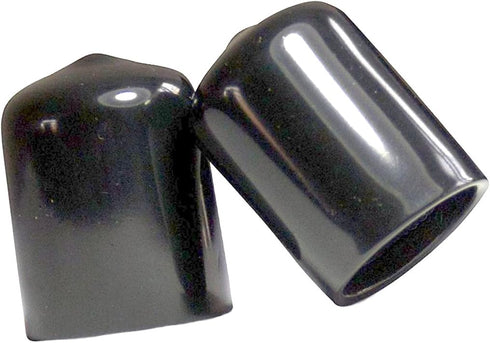 SBDs (Pack of 10): 1/2"-9/16" Round Black Vinyl Flexible End Cap Bolt Screw Rubber Thread Protector for 0.5 Inch Pipe