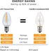 Bulb C7 E12 Bulbs Bulbs, 0.6 7W Bulb, 2200K, Bulb, 50 Pack LED Night Light LED Candelabra Light Watt Equivalent