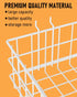4 Pack Set, 4 INCLY Pegboard Baskets Bins Size Square Style Metal White Wire Basket for Any Peg Board Organizing Tools