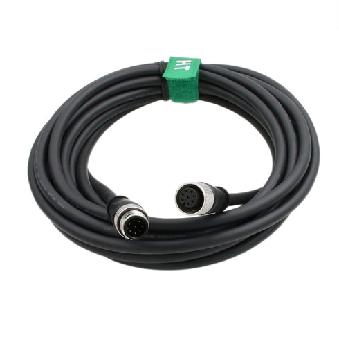 M12 A Coded 8 pin Female to Male Cable for Cognex in-Sight Remote Head Camera Sensor, 2M
