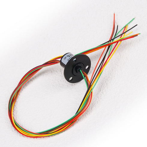 12.5mm 300Rpm Capsule Electrical Slip Ring, 6 Wires CIRCUITSx2A for Monitor Robotic Test Equipment (1Pcs)