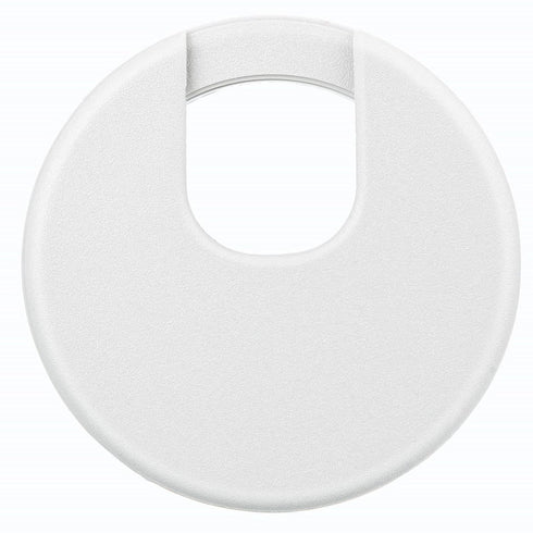 SATINIOR 10 Packs Desk Cable Wire Grommet Cord, Plastic Grommet Cord Organizers, 2 Inch, White