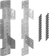 Galvanneal 18-Gauge Adjustable Stair-Stringer Connector, Interchangeable Concealed Hanger, 8 PCS with Screw