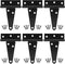HILLMASTER 4 Inch T-Strap Hinges Heavy Duty Shed Door Hinges Gate Strap Hinges