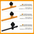 Drill Chuck Key Wrench, 6 Sizes Replacement Drill Clamping Wrench for Electric Drill Clamping Tool
