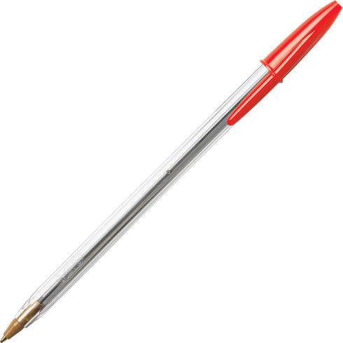 Bic Cristal Xtra-Smooth Ball Pen, 10 plus 2 Bonus Pack, 12 Count, Red Medium Point