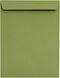 LUXPaper 10 x 13 Open End Envelopes, Peel & Press, Avocado Green, 50 Qty