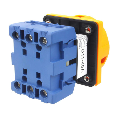 Universal 2 Position 3 Phase Panel Rotary Selector Changeover Switch GLD11 40A AC 690V