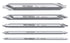 Accusize Industrial Tools 5 pc H.S.S. M2 Long Series Center Drill Set, 4'' OAL, 3560-1001