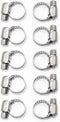Adjustable Stainless Steel Worm Gear Hose Clamps, 6-12mm