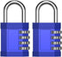 ZHEGE 4 Digit Combination Padlock 2 Pack - Number Lock for Gym, School, Storage, Fence, Gate, Cabinet