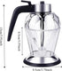 GZRDMWHDV 200ML Glass Diamond Shaped Honey Dispenser Double Layer Oil Dripper with Stand Vinegar Sauce Dispenser