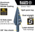 Klein Tools KTSB14 Step Drill Bit #14, Double-Fluted, 3/16 to 7/8-Inch with Easy-to-Read Markings