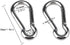 2PCS 304 Stainless Steel Single Pulley Block M15, Wire Rope Crane Pulley Block with 2PCS Spring Snap Hook.