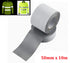 JINBING Safety Sew On Silver Reflective Fabric Tape - DIY for Clothing - 50mmx10m