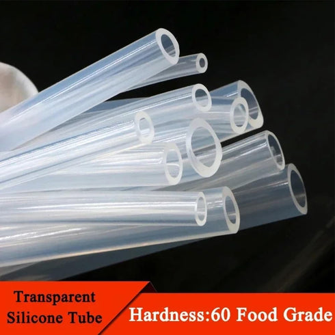 ECYC Ltd 32.8 2mm 4mm Feet Food Grade Silicone Tubing, ID x OD Clear Flexible Silicone Tubing High Temp Food Grade Tube