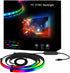 ZIWJGPCCV Smart LED Strip Lights for Computer Monitor Backlight, RGB Gaming Lights for