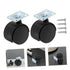 4pcs PRETYZOOM Furniture Casters Kit Rolling Wheels for Moving Heavy Furniture Table Sofa Bedside Cabinet Silent Easy