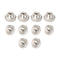 uxcell 10Pcs Knurled Thumb Nuts, Iron Round Knobs Fasteners M3x0.5mm for 3D Printer Parts, Silver Tone