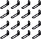 uxcell 30Pcs Adjustable L-Shape Corner Brace, 0.9" x 2.1" x 0.6" Metal