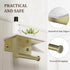 304 BWE Brushed Gold Toilet Paper Holder with Marble Shelf, Toilet Paper Roll Holder Wall Mounted, Toilet Paper Roll