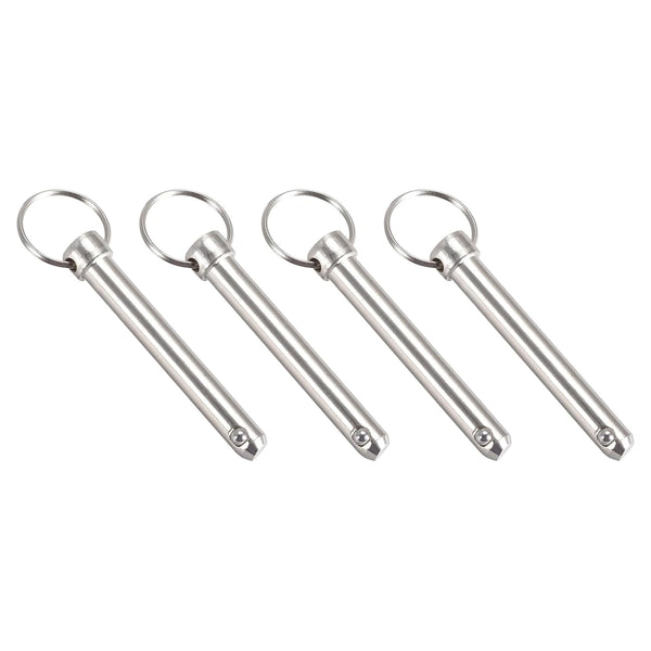Quick Release Pins, 4Pcs Carbon Steel Pull Pin (10mmx70mm) for Shipbuilding and Boat Top