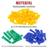 Hilitchi 122 Piece Plastic Self Drilling Drywall Hollow-Wall Anchor Molly Bolt Toggle Bolt with Screws Kit
