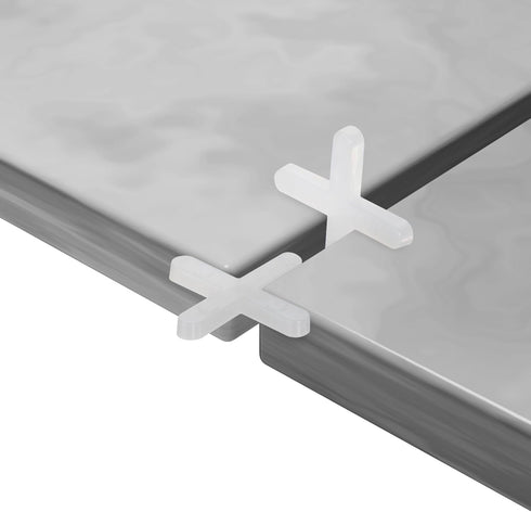 Cosmos 600 Pcs 1/8’’ 3mm Tile Spacers for Ceramic Wall Floor Tile Installation, Wall Plastic Tiling Tools (Cross Shape)