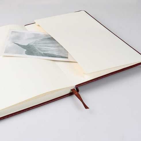 Journal Notebook (A5-Lined, Brown), 192 Pages, Medium 5.7 x 8.3 inches, 80 gsm Thick Paper, Hardcover