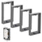 4pcs 1/2 Inch Single Gang Outlet Box Extender, Electrical Outlet Extender for Electrical Box and Switches (Gray)