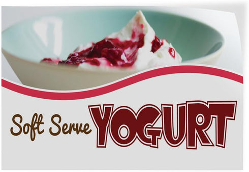 Fastasticdeals Decal Stickers Multiple Sizes Soft Serve Yogurt Advertising Printing Industrial Vinyl Safety