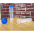 LAMPPE 10 Piece 50ml Plastic Vial Tube with Screw Caps, Leakproof Aquarium Water Test Tube Replacement