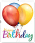 Small World Greetings Large Happy Birthday Card, Blank Inside with Envelope, 11.75" x 9"
