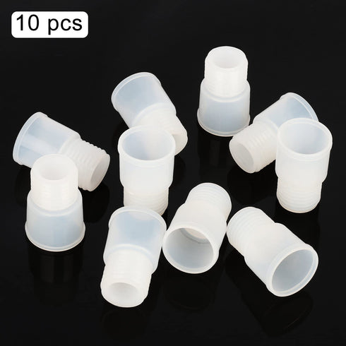 stonylab Silicone Stopper with Thread, 24# Natural Septum Stopper for 24/40, 24/29 Lab Glassware, Pack of 10
