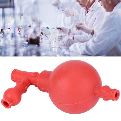 2pcs Rubber Pipette Filler with Three Valve Safety Rubber Pipets for Lab Pipette Filler Tool