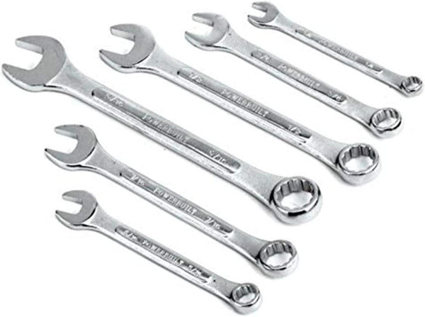 Powerbuilt 6-Piece Combination SAE Wrench Set