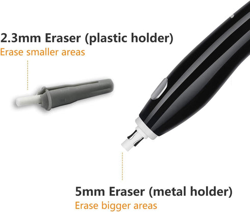 Electric Eraser for Artists, AFMAT Rechargeable Kit with 140 Refills for Drafting, Battery Operated for Drawing Pencils