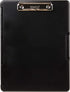 Dexas Slimcase 2 Storage Clipboard with Side Opening, Black, Office Supplies Clipboards to Organize, Carry and Store, A4 Holder, Combine Style and Functionality, Slim Nursing Clipboard with Storage