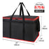 2-Pack Bodaon Insulated Food Delivery Bag for Hot and Cold Meal, XXX-Large Shopping Cooler Bags, Grocery Tote
