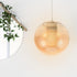 5.11 Inch Luxshiny Globe Glass Lamp Shade Clear Replacement for Pendant Light Fixtures Decorative Round Lampshade