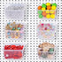16pcs Black Pegboard Cups and Peg Hooks, Square Box Shape 1/4" 1/8" Cup Holder Accessories for Garage Craft Storage
